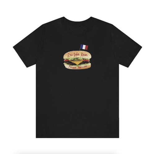 Unisex Hamburger T-shirt (Black or White)