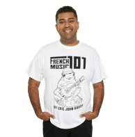 Load image into Gallery viewer, Unisex French Music 101 T-shirt 1 (White)