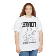 Load image into Gallery viewer, Unisex French Music 101 T-shirt 1 (White)